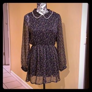 Cute korean style floral dress